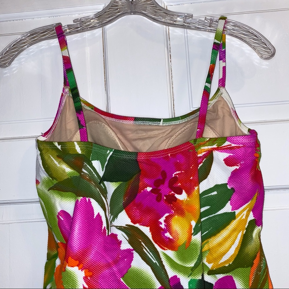 Vintage Floral One Piece Bathing Suit - Picture 5 of 9